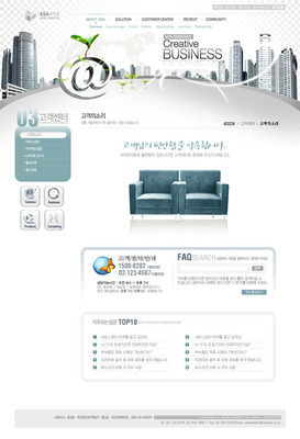 科技展示風格網頁模板 定義未來數字體驗